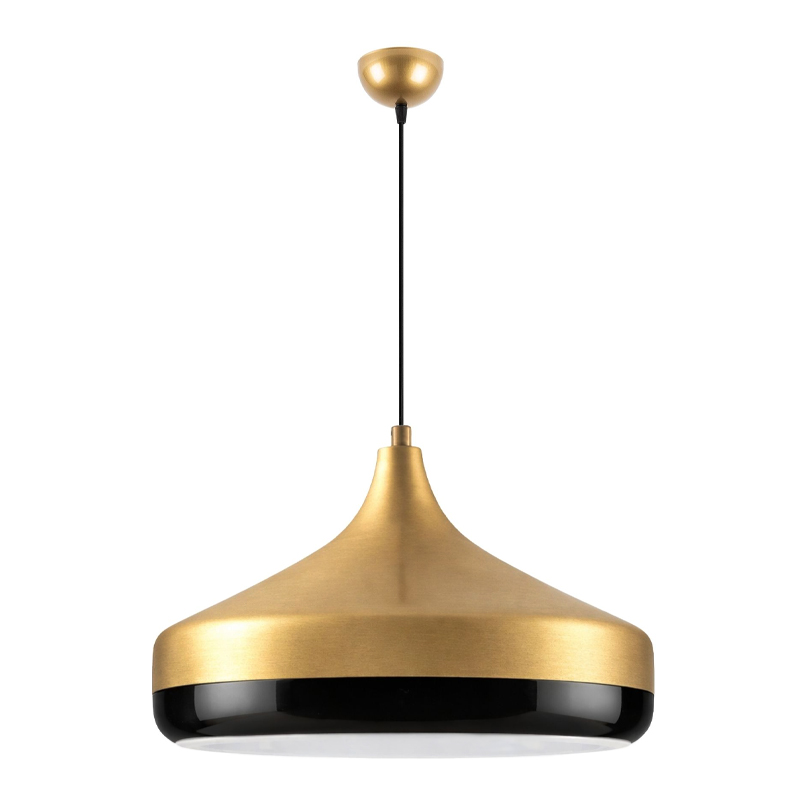 Vasli Megapap E27 metallic ceiling lamp in gold color Ø36x42/122cm.
