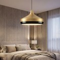 Vasli Megapap E27 metallic ceiling lamp in gold color Ø36x42/122cm.