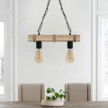 Vero Megapap wooden ceiling light in natural color 40x8x65cm.