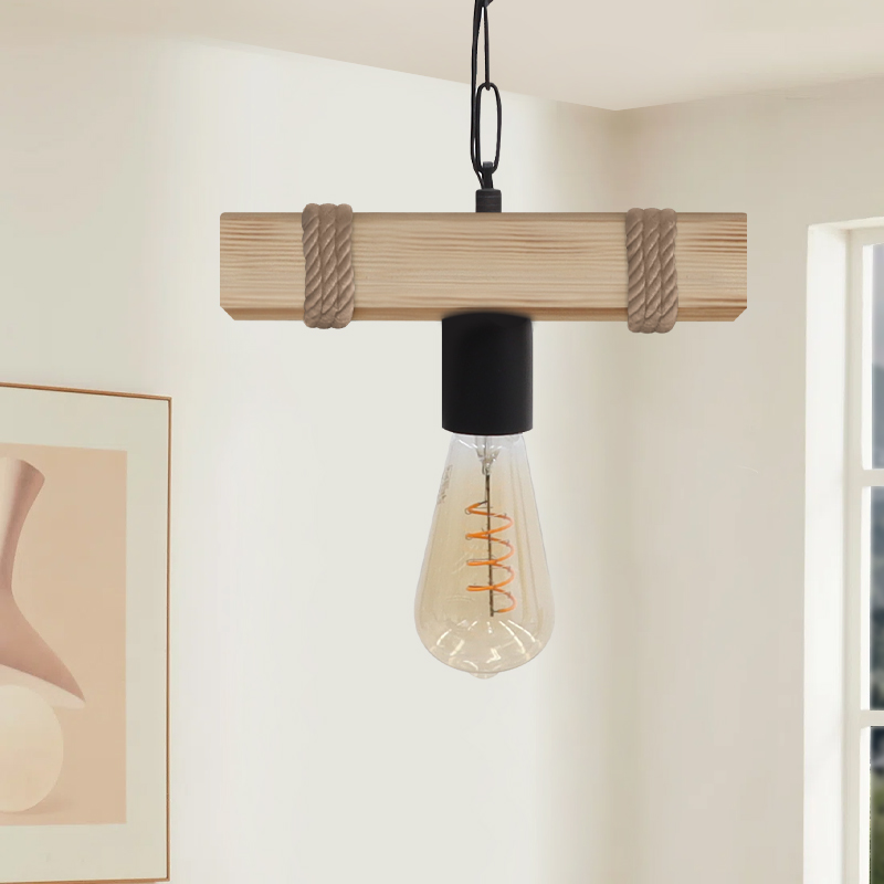 Vero Megapap wooden ceiling light in natural color 25x8x65cm.