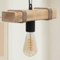 Vero Megapap wooden ceiling light in natural color 25x8x65cm.