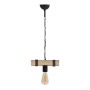 Vero Megapap wooden ceiling light in natural - black color 25x8x65cm.