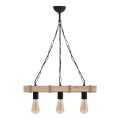 Vero Megapap wooden ceiling light in natural color 50x8x65cm.