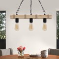 Vero Megapap wooden ceiling light in natural color 50x8x65cm.