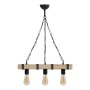 Vero Megapap wooden ceiling light in natural - black color 50x8x65cm.