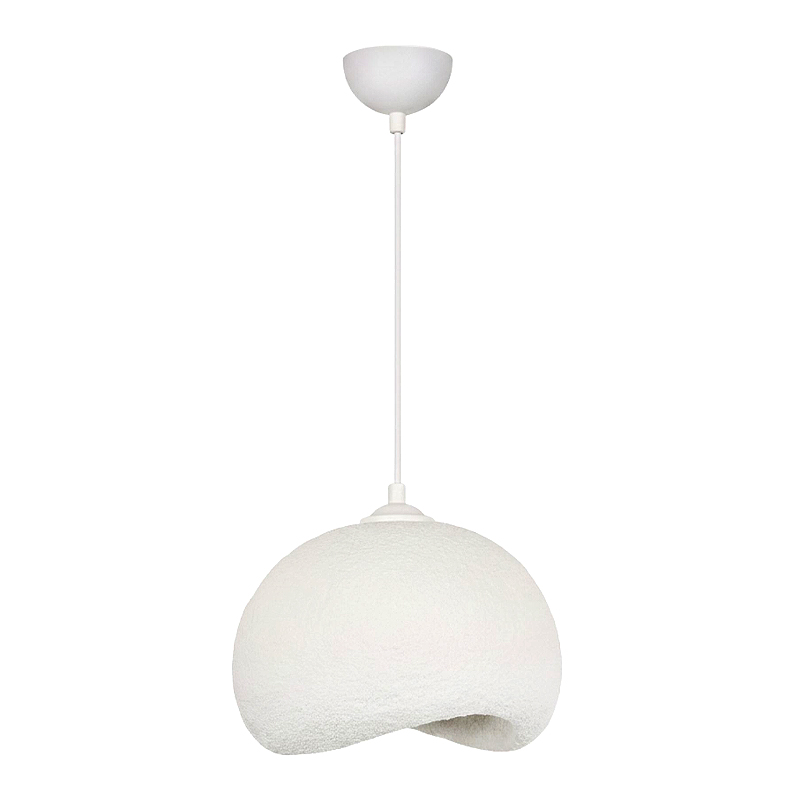Yontu Megapap E27 fiberglass ceiling lamp in white color 34x29x120cm.
