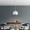 Yontu Megapap E27 fiberglass ceiling lamp in white color 34x29x120cm.