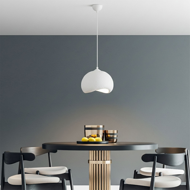 Yontu Megapap E27 fiberglass ceiling lamp in white color 34x29x120cm.