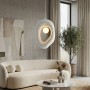 Zoga Megapap G9 fiberglass ceiling lamp in white color 30x12x90cm.