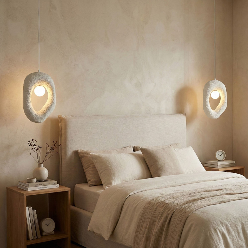 Zoga Megapap G9 fiberglass ceiling lamp in white color 30x12x90cm.