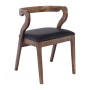 FRANKY Chair Walnut, Pu Black