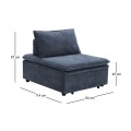FRANNIE Chair Bed, Fabric Blue-Grey