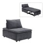 FRANNIE Chair Bed, Fabric Dark Grey
