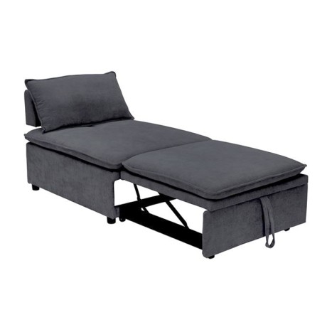 FRANNIE Chair Bed, Fabric Dark Grey