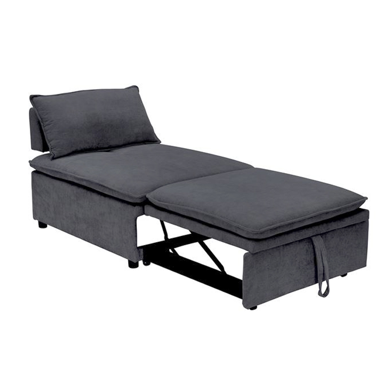 FRANNIE Chair Bed, Fabric Dark Grey