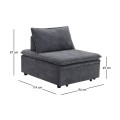 FRANNIE Chair Bed, Fabric Dark Grey