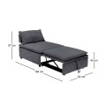 FRANNIE Chair Bed, Fabric Dark Grey
