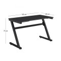 GAMING Desk 120x60cm MDF/Metal Black