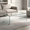 GLASSER Clear Coffee Table 120x60x40cm