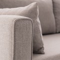 Bella Megapap fabric right corner sofa in cream color 275x165x85cm.