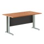 Basic professional office in dark grey - cherry color 120x80x75cm.