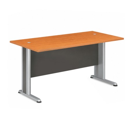 Basic professional office in dark grey - cherry color 150x80x75cm.