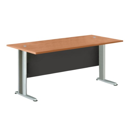 Basic professional office in dark grey - cherry color 180x80x75cm.