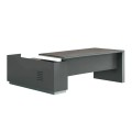 ADVANCE Desk Right 220x160cm Dark Walnut/Grey