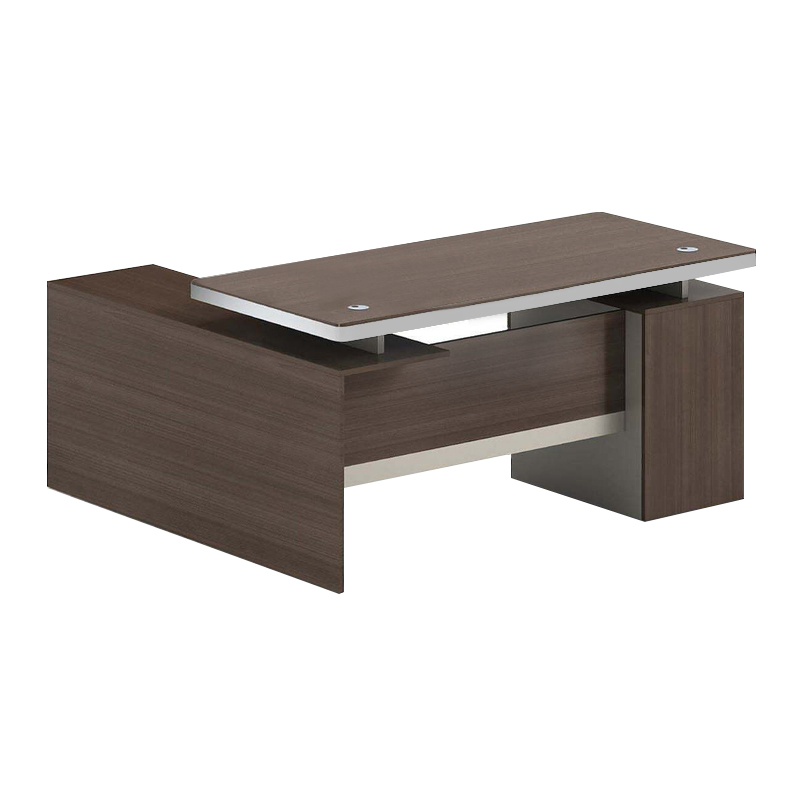 CONCEPT Reversible Desk 160x160cm Walnut/Beige