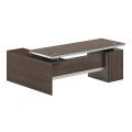 CONCEPT Reversible Desk 200x160cm Walnut/Beige