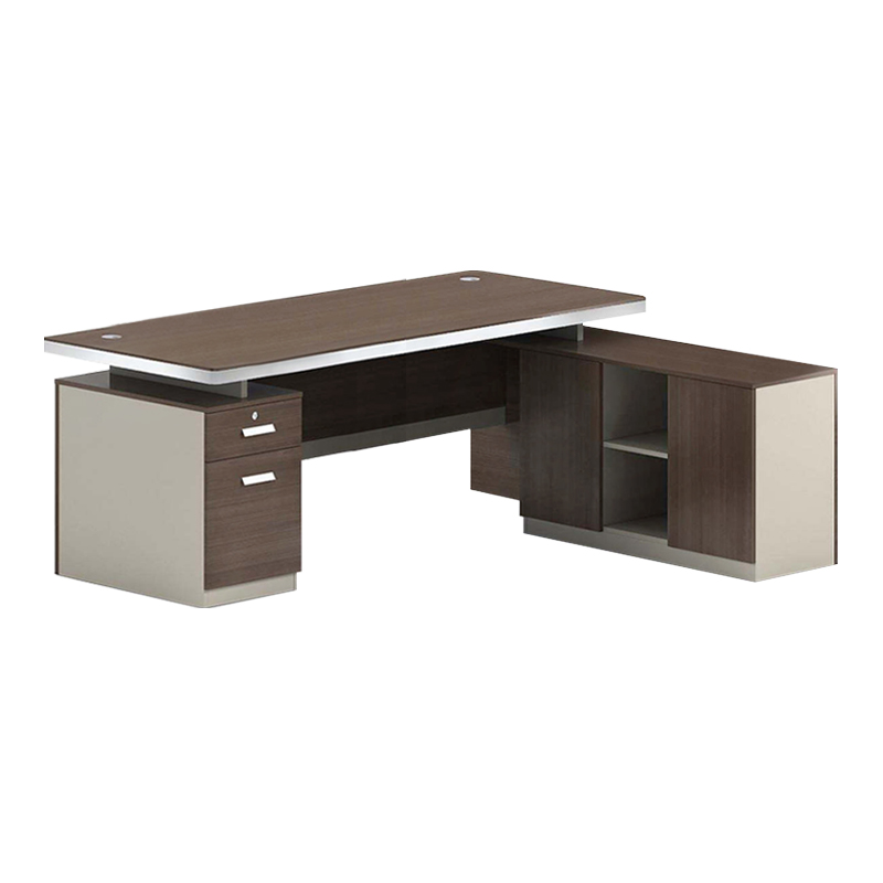 CONCEPT Reversible Desk 200x160cm Walnut/Beige
