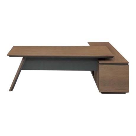 PROLINE Desk Left 240x200cm Wild Oak/Black