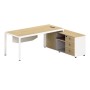 THESIS Reversible Desk 200x160cm Beech/White