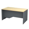 Venturo Megapap melamine working desk in anthracite - oak color 150x80x75cm.
