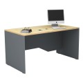 Venturo Megapap melamine working desk in anthracite - oak color 150x80x75cm.