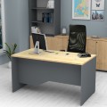 Venturo Megapap melamine working desk in anthracite - oak color 150x80x75cm.