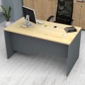 Venturo Megapap melamine working desk in anthracite - oak color 150x80x75cm.