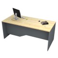 Venturo Megapap melamine working desk in anthracite - oak color 180x80x75cm.