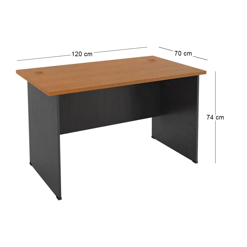 DESK-A Grey/Cherry 120x70x74