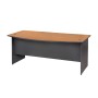 DESK-A 180x90 Grey/Cherry