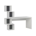 Γραφείο εργασίας Balance Megapap χρώμα λευκό 153,5x60x140εκ