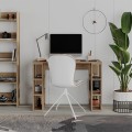 Colmar Megapap melamine study desk in light walnut color 106x50x75cm.