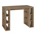 Colmar Megapap melamine study desk in light walnut color 106x50x75cm.
