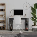 Colmar Megapap melamine study desk in anthracite - white color 106x50x75cm.