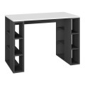 Colmar Megapap melamine study desk in anthracite - white color 106x50x75cm.