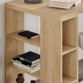 Γραφείο εργασίας Colmar Megapap χρώμα sapphire oak 140x60x75εκ