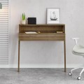 Cowork Megapap melamine desk in light walnut color 94x50x91cm.