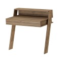 Cowork Megapap melamine desk in light walnut color 94x50x91cm.