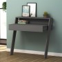 Cowork Megapap melamine desk in anthracite color 94x50x91cm.