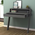 Cowork Megapap melamine desk in anthracite color 94x50x91cm.